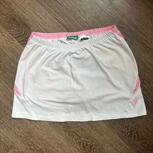 Prince Women's White and Pink Tennis Skirt